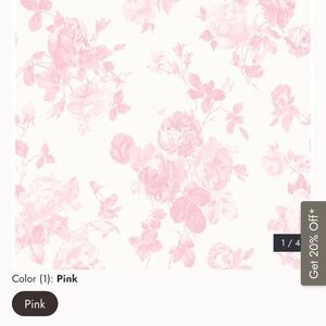 Love shack fancy everblooming rosettes pink jam wallpaper. 3 rolls